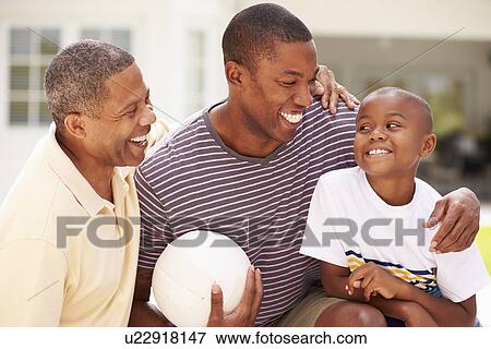 Grandfather With Son And Grandson Playing Volleyball View Large Photo Image Stock Photo - Grandfather With Son And Grandson Playing Volleyball. Fotosearch