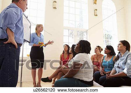 Group Of Overweight People Attending Diet Club View Large Photo Image Stock Image - Group Of Overweight People Attending Diet Club. Fotosearch