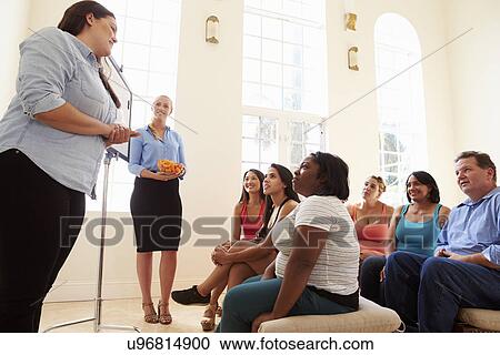 Group Of Overweight People Attending Diet Club View Large Photo Image Stock Image - Group Of Overweight People Attending Diet Club. Fotosearch
