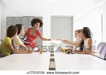 Picture - Group Of Women Working Together In Design Studio. Fotosearch