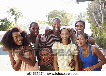 Group Of Young Friends Playing Basketball Match View Large Photo Image Picture - Group Of Young Friends Playing Basketball Match. Fotosearch