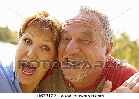 Head and Shoulders Portrait Of Senior Couple In Garden View Large Photo Image Stock Image - Head and Shoulders Portrait Of Senior Couple In Garden. Fotosearch