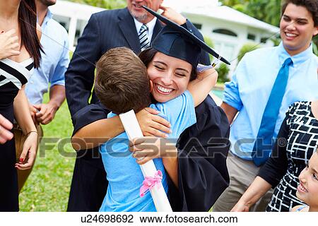Hispanic Student And Family Celebrating Graduation View Large Photo Image Stock Image - Hispanic Student And Family Celebrating Graduation. Fotosearch