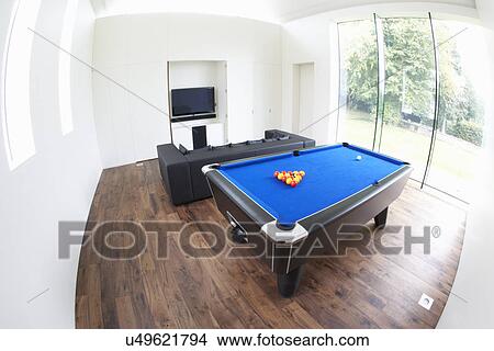 Interior Of Games Room In Modern House View Large Photo Image Picture - Interior Of Games Room In Modern House. Fotosearch