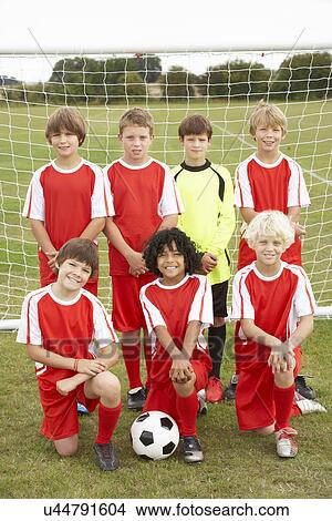 Picture - Junior football team portrait. Fotosearch