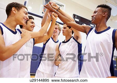 Male High School Basketball Team Having Team Talk With Coach View Large Photo Image Stock Photography - Male High School Basketball Team Having Team Talk With Coach. Fotosearch