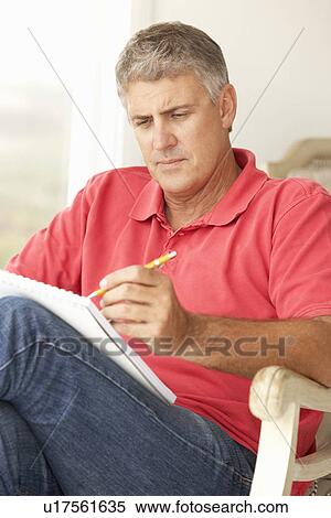 Mid age man sketching View Large Photo Image Stock Photography - Mid age man sketching. Fotosearch