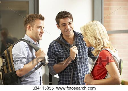 Mixed group of students in college View Large Photo Image Stock Photography - Mixed group of students in college. Fotosearch