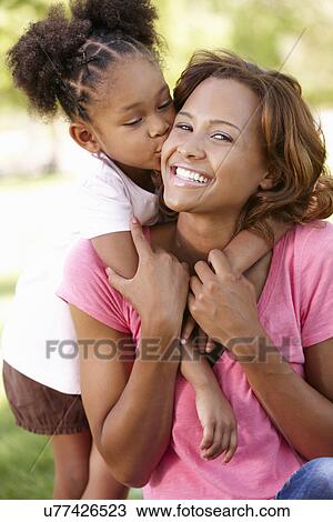 Stock Image - Mother and daughter portrait. Fotosearch