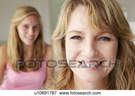 Mother with teenage daughter View Large Photo Image Stock Photo - Mother with teenage daughter. Fotosearch