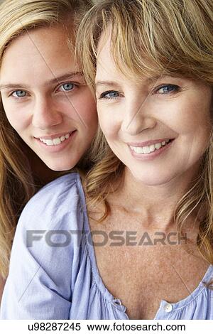 Mother with teenage daughter View Large Photo Image Stock Photography - Mother with teenage daughter. Fotosearch