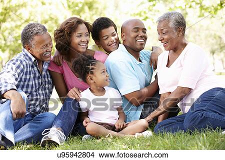 Multi-generation family in park View Large Photo Image Picture - Multi-generation family in park. Fotosearch