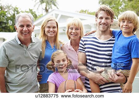 Multi Generation Family Playing Basketball Together View Large Photo Image Stock Photography - Multi Generation Family Playing Basketball Together. Fotosearch