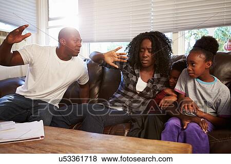 Physically Abusive Father With Family On Sofa View Large Photo Image Stock Photo - Physically Abusive Father With Family On Sofa. Fotosearch