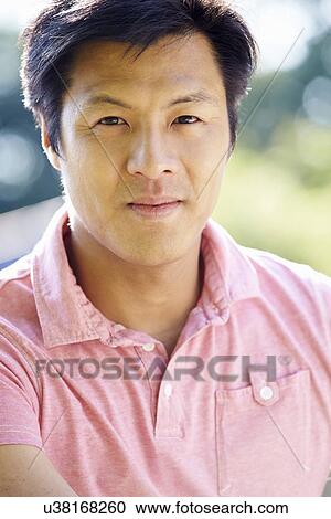 Portrait Of Asian Man In Countryside View Large Photo Image Stock Image - Portrait Of Asian Man In Countryside. Fotosearch