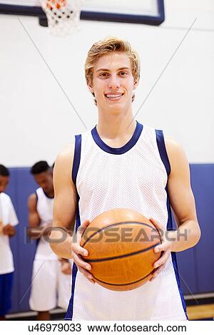 Portrait Of High School Basketball Player View Large Photo Image Stock Image - Portrait Of High School Basketball Player. Fotosearch