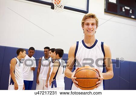 Portrait Of High School Basketball Player View Large Photo Image Stock Image - Portrait Of High School Basketball Player. Fotosearch
