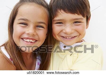 Portrait Of Hispanic Boy And Girl View Large Photo Image Stock Image - Portrait Of Hispanic Boy And Girl. Fotosearch