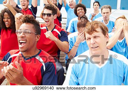 Rival Spectators Watching Sports Event View Large Photo Image Stock Image - Rival Spectators Watching Sports Event. Fotosearch