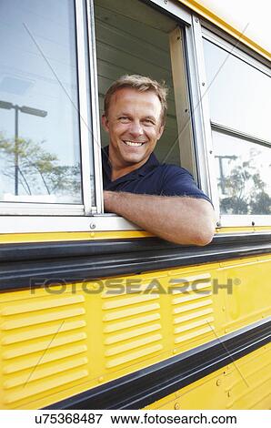 Stock Photo - School bus driver. Fotosearch
