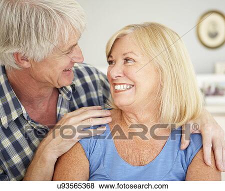 Senior couple at home View Large Photo Image Stock Photo - Senior couple at home. Fotosearch