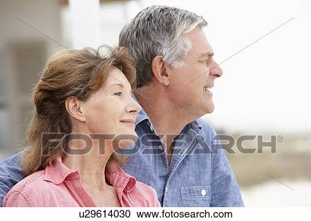 Senior couple outdoors head and shoulders View Large Photo Image Stock Image - Senior couple outdoors head and shoulders. Fotosearch