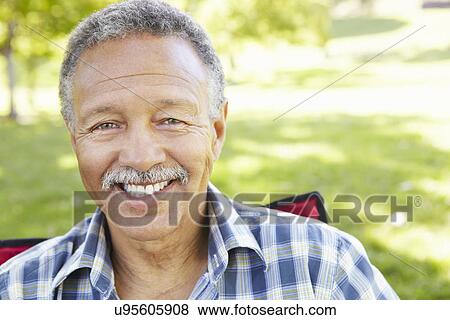 Senior man portrait outdoors View Large Photo Image Stock Photo - Senior man portrait outdoors. Fotosearch