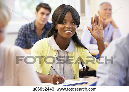 Student in class View Large Photo Image Stock Image - Student in class. Fotosearch