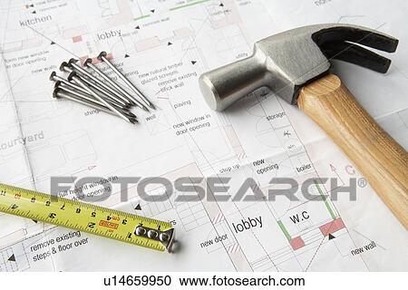 Stock Image - Technical drawing. Fotosearch