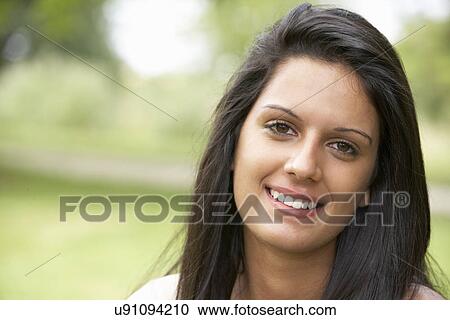 Teenage girl outdoors View Large Photo Image Stock Image - Teenage girl outdoors. Fotosearch
