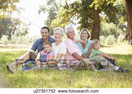 Three generation family in the country View Large Photo Image Stock Image - Three generation family in the country. Fotosearch
