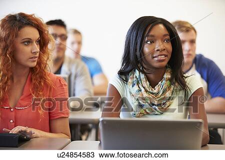 University Students Using Digital Tablet And Laptop In Class View Large Photo Image Stock Image - University Students Using Digital Tablet And Laptop In Class. Fotosearch
