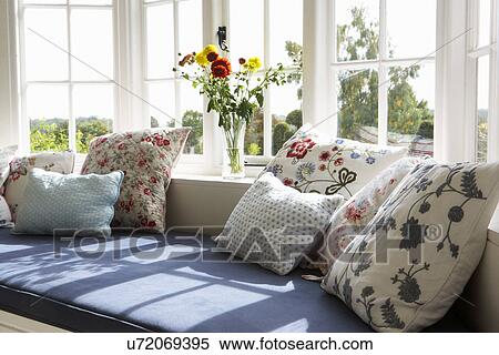 Window Seat In Modern House View Large Photo Image Stock Photography - Window Seat In Modern House. Fotosearch