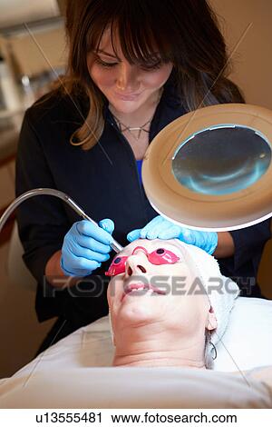 Woman Having Dermo Abrasion Cosmetic Treatment At Spa View Large Photo Image Stock Image - Woman Having Dermo Abrasion Cosmetic Treatment At Spa. Fotosearch