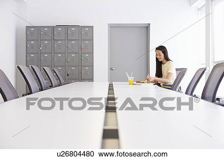 Woman Having Working Lunch In Design Studio View Large Photo Image Stock Image - Woman Having Working Lunch In Design Studio. Fotosearch