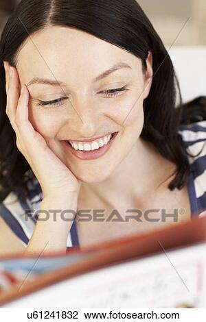 Woman reading View Large Photo Image Stock Image - Woman reading. Fotosearch