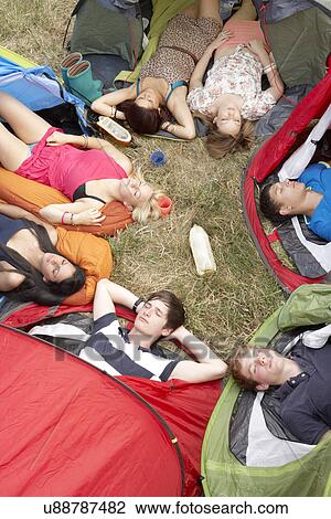 Young people on camping trip View Large Photo Image Stock Image - Young people on camping trip. Fotosearch
