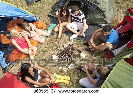 Young people on camping trip View Large Photo Image Stock Photo - Young people on camping trip. Fotosearch