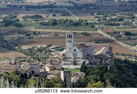 Basilica of San Francesco, Assisi, Umbria, Italy View Large Photo Image Stock Image - Basilica of San Francesco, Assisi, Umbria, Italy. Fotosearch