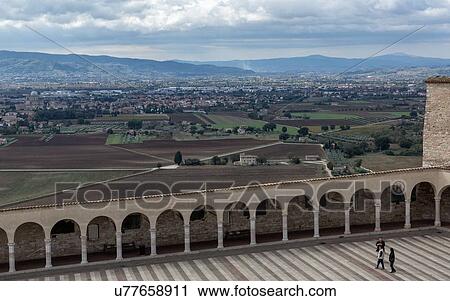 Stock Image - Basilica of San Francesco, Assisi, Umbria, Italy. Fotosearch