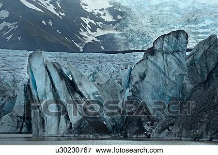 Stock Photo - Blue glacier. Fotosearch