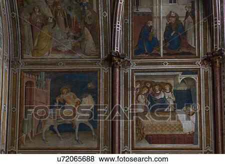 Frescoes in Basilica of San Francesco, Assisi, Umbria, Italy View Large Photo Image Stock Photo - Frescoes in Basilica of San Francesco, Assisi, Umbria, Italy. Fotosearch