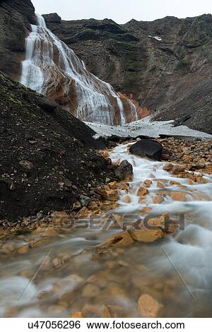Iceland waterfall View Large Photo Image Stock Photograph - Iceland waterfall. Fotosearch