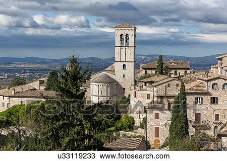 Stock Image - Santa Maria Maggiore, Assisi. Fotosearch
