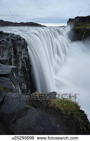 The power of Dettifoss View Large Photo Image Stock Photo - The power of Dettifoss. Fotosearch