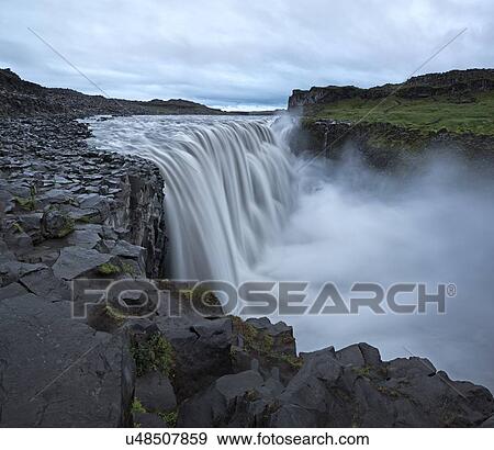 Stock Photo - The power of Dettifoss. Fotosearch