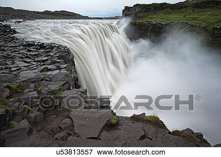 The power of Dettifoss View Large Photo Image Stock Photo - The power of Dettifoss. Fotosearch