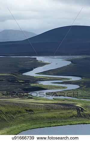 Winding river View Large Photo Image Stock Photo - Winding river. Fotosearch