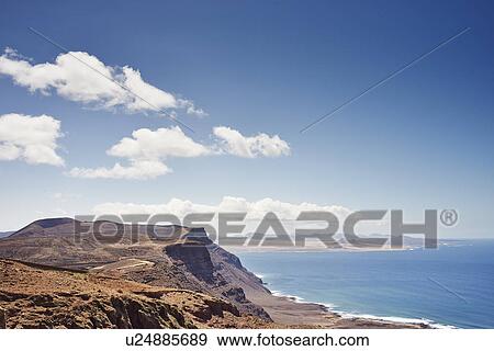 Coastline, Lanzarote, Spain View Large Photo Image Stock Photo - Coastline, Lanzarote, Spain. Fotosearch