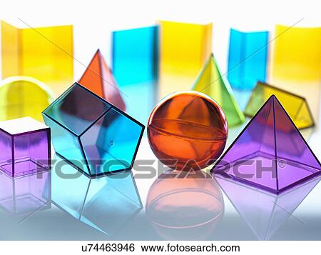 Stock Photograph - Geometric shapes used in maths and calculus education. Fotosearch